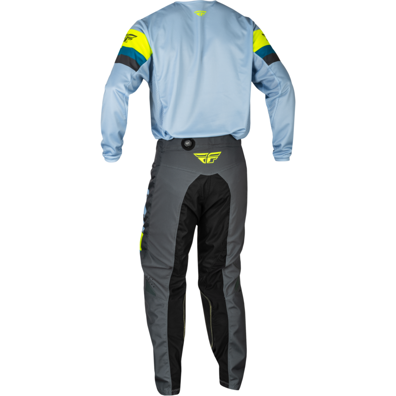 Kinderhose FLY RACING Kinetic - Ice Grey/anthracite/Hi-Vis