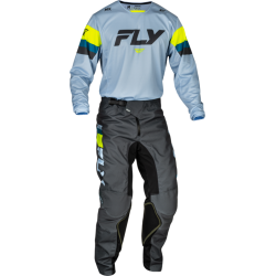 Kinderhose FLY RACING Kinetic - Ice Grey/anthracite/Hi-Vis