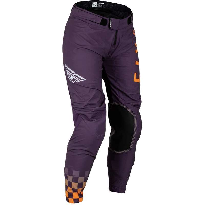 FLY RACING Lite Damenhose - Deep Purple/Weiß/Neon Coral
