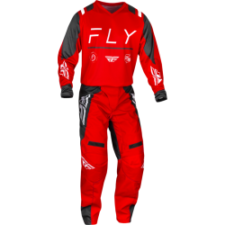 FLY RACING F-16 Hose - rot/anthrazit/weiß