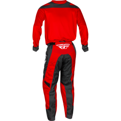 FLY RACING F-16 Hose - rot/anthrazit/weiß