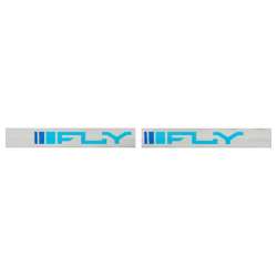 Masque FLY RACING Zone argent/bleu - écran bleu foncé/fumé