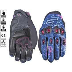 Gants Five Stunt Evo 2 Woman Flowers Pink