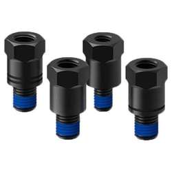 QUAD LOCK MIRROR STEM MOUNT ADAPTER KIT SCHWARZ / BLAU