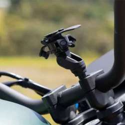 QUAD LOCK MOTORCYCLE HANDLEBAR CLAMP MOUNT NOIR / BLEU