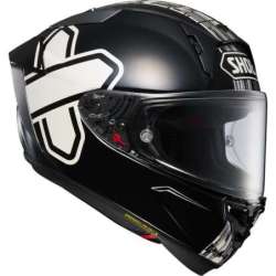 Integralhelm Shoei X-Spirit Pro Crosslogo TC-5, schwarz-weiss