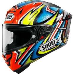 Casque intégral Shoei X-Spirit Pro Daijiro TC-1, rouge-bleu-jaune