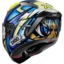Casque intégral Shoei X-Spirit Pro Daijiro TC-3,  bleu-jaune