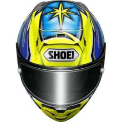 Casque intégral Shoei X-Spirit Pro Daijiro TC-3,  bleu-jaune