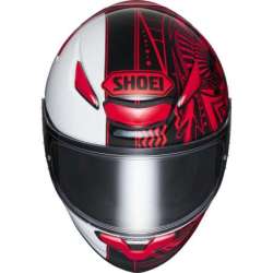 Casque intégral Shoei NXR2 Beaut TC-1, blanc-noir-rouge
