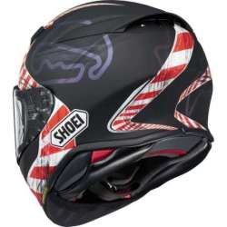 Integralhelm Shoei NXR2 Knee Down TC-5, matt-schwarz-rot-weiss