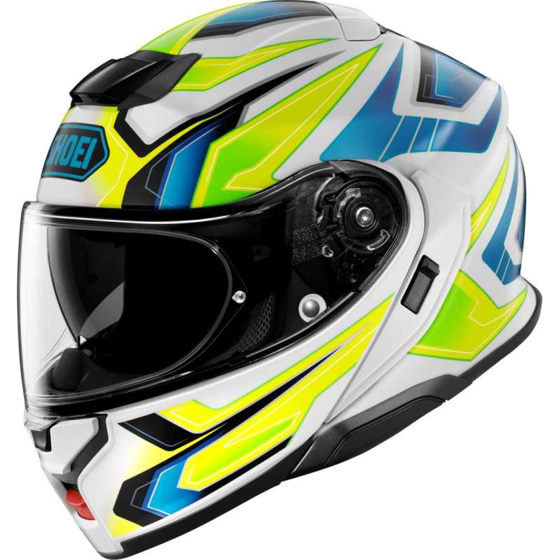 Modularer Helm Shoei Neotec 3 Anthem TC-3, weiß- blau- gelb Modularer Helm Shoei Neotec 3 Anthem TC-3, weiß- blau- gelb