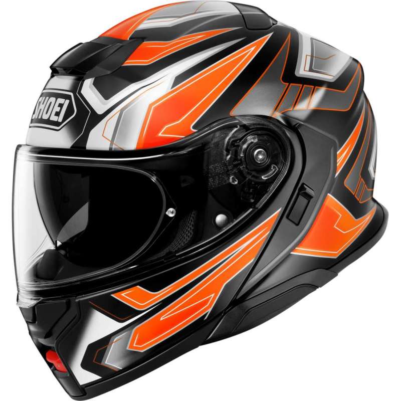 Modularer Helm Shoei Neotec 3 Anthem TC-8, schwarz-orange-weiss Modularer Helm Shoei Neotec 3 Anthem TC-8, schwarz-orange-weiss