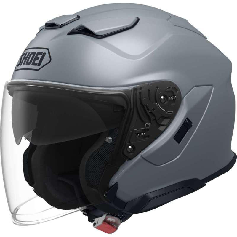 Casque jet Shoei J-Cruise 3 Plain basalt gris