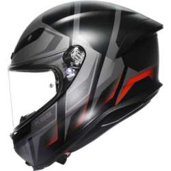 Casque intégral AGV K6 S Karve mat noir gris rouge