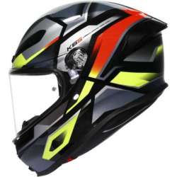 Casque intégral AGV K6 S Erazer noir rouge jaune
