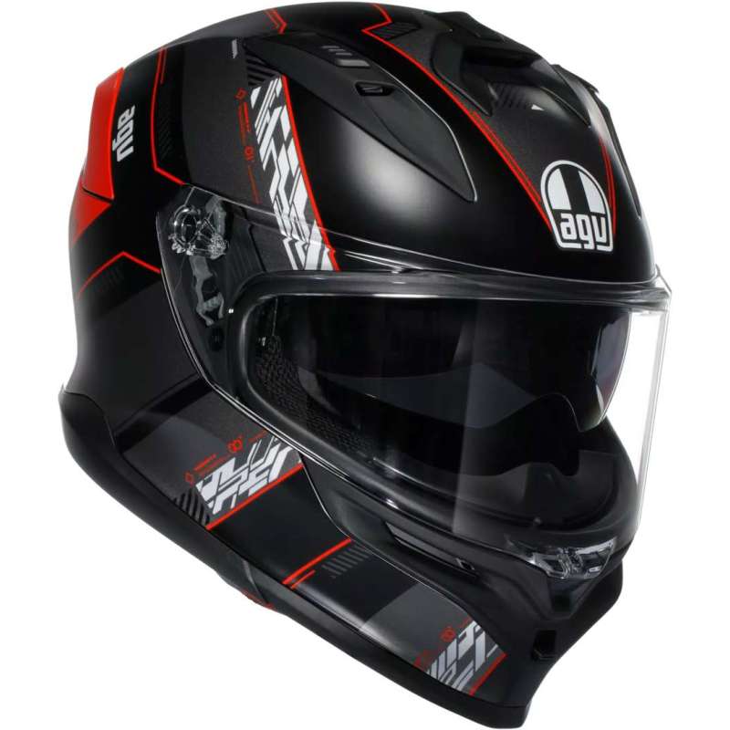 Casque intégral AGV K7 Kyber noir rouge