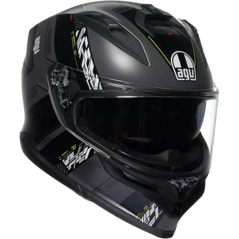 Casque intégral AGV K7 Kyber mat gris jaune Casque intégral AGV K7 Kyber mat gris jaune