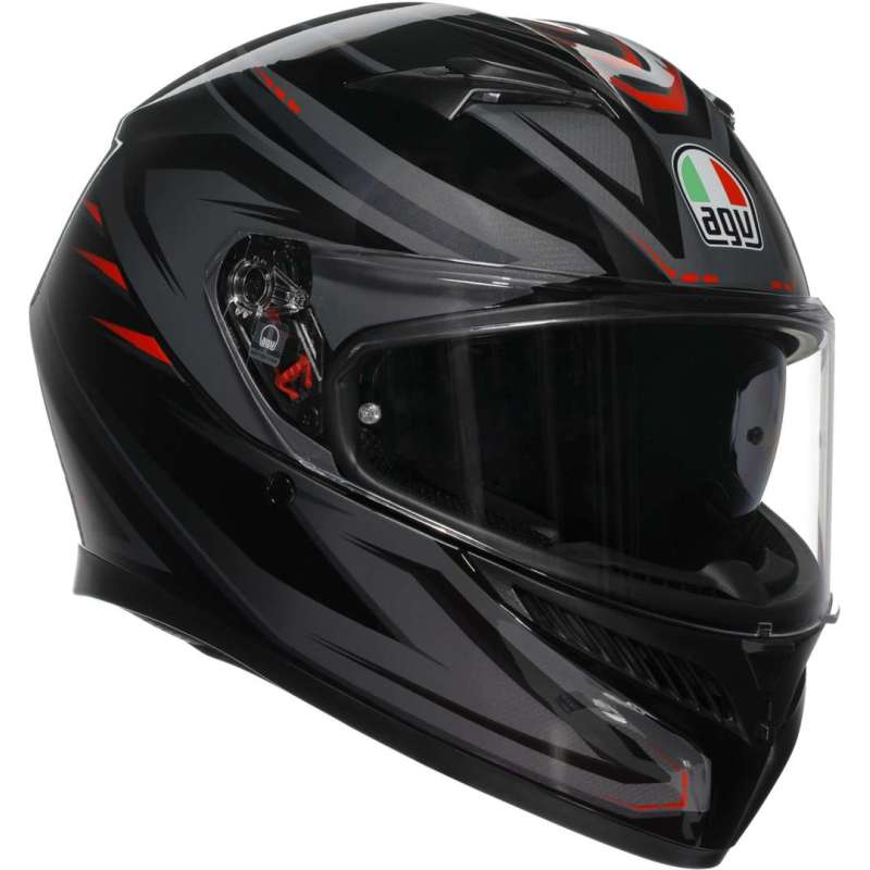 Casque intégral AGV K3 Syth noir rouge Casque intégral AGV K3 Syth noir rouge