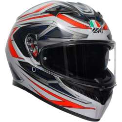Casque intégral AGV K3 Space mat blanc rouge