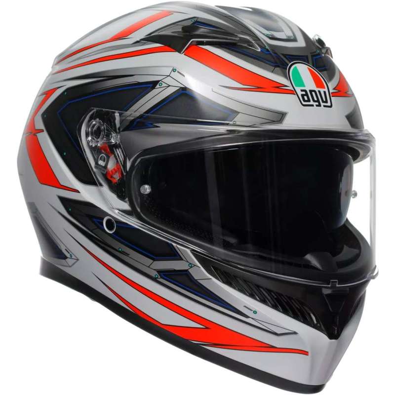 Casque intégral AGV K3 Space mat blanc rouge Casque intégral AGV K3 Space mat blanc rouge