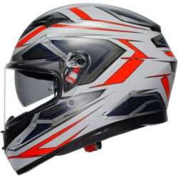 Casque intégral AGV K3 Space mat blanc rouge