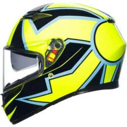 Casque intégral AGV K3 Rossi WT Phillip Island 2005 jaune