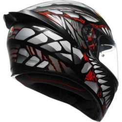 Casque intégral AGV K1 S Lyzard noir mat gris rouge