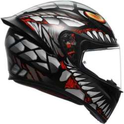 Casque intégral AGV K1 S Lyzard noir mat gris rouge