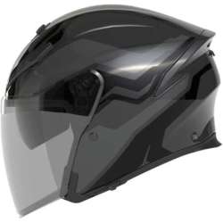 Casque jet AGV K5 Evo Tune gris noir