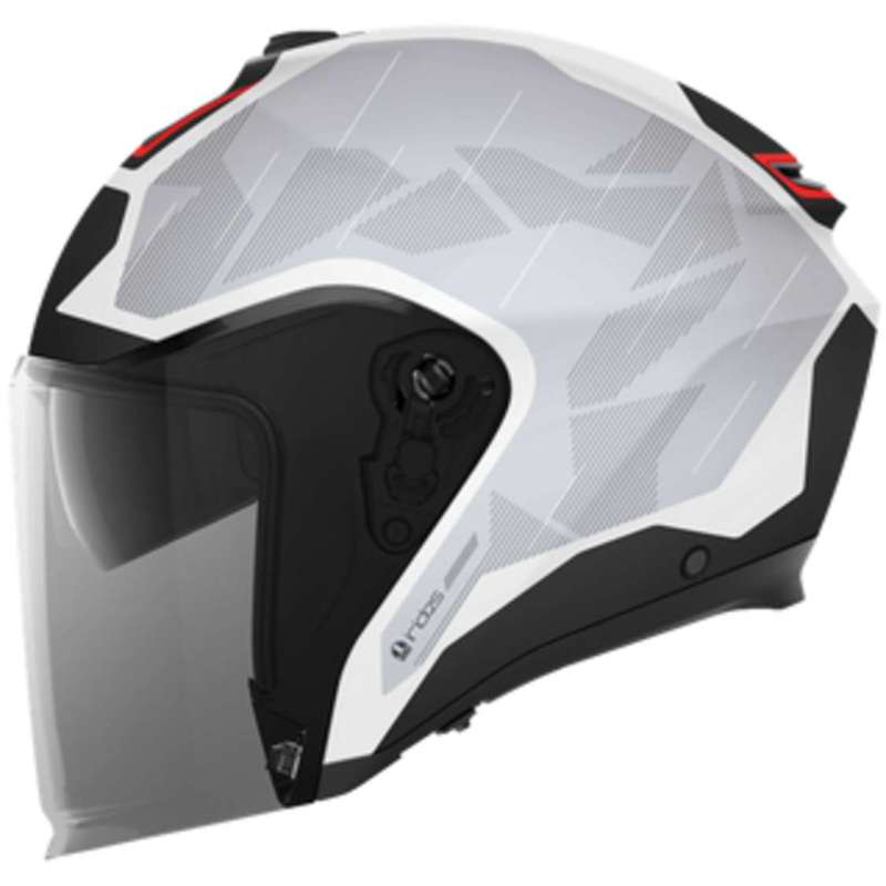 Casque jet AGV Irides Trieste noir blanc rouge Casque jet AGV Irides Trieste noir blanc rouge
