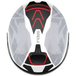 Casque jet AGV Irides Trieste noir blanc rouge