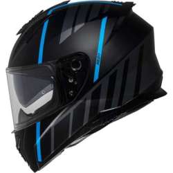 Integralhelm iXS217 2.0 mattschwarz hellblau