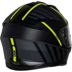 Casque intègrale iXS217 2.0 noir mat jaune fluo