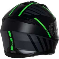 Casque intègrale iXS217 2.0 noir mat vert fluo