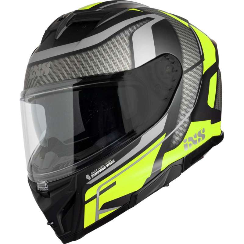 Casque intégral iXS912 SV 2.0 Blade noir fluo jaune