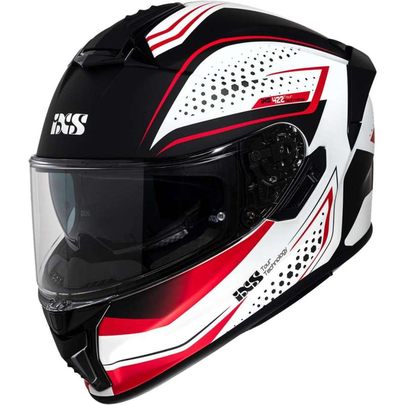 Integralhelm iXS422 FG 2.2 weiß matt rot