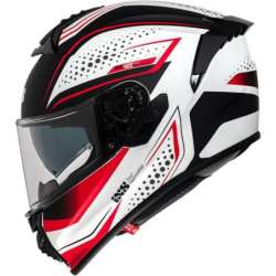 Casque intègrale iXS422 FG 2.2 blanc mat rouge