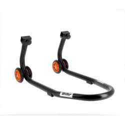 Vorderer Standfuß BIHR Home Track mattschwarz Räder orange