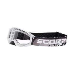 Lunettes de cross SCORPION  E24 Blanc-Noir