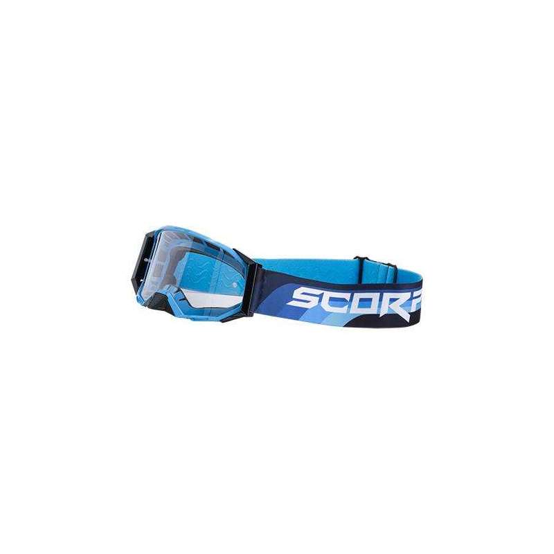 Lunettes de cross SCORPION  E24 Cyan-Bleu-Noir