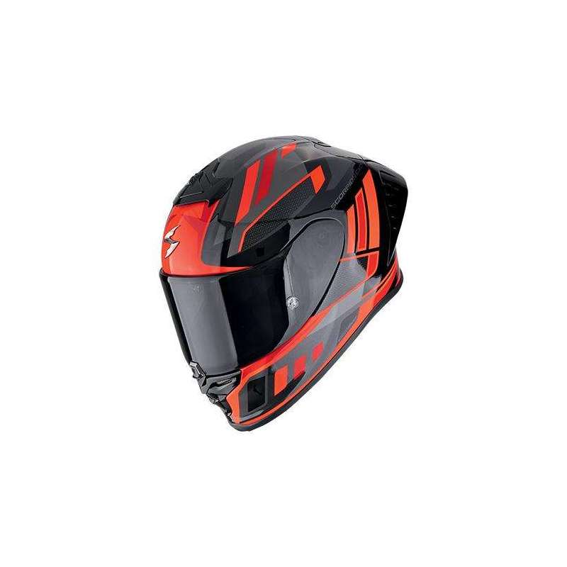 Integralhelm SCORPION EXO-R1 EVO II AIR VITAL Schwarz-Silber-Rot