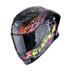 Casque Intégral SCORPION EXO-R1 EVO II AIR SAVAGE Noir-Bleu-Rose