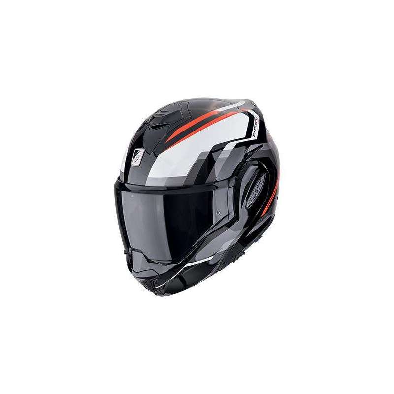 Casque Modulable SCORPION EXO-TECH EVO FURIO Noir-Rouge