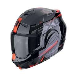Modulohelm SCORPION EXO-TECH EVO TRAVELLER Schwarz-Rot