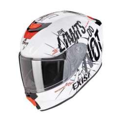 Integralhelm SCORPION EXO-JNR AIR BOUM Weiß-Schwarz