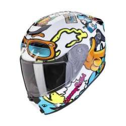 Integralhelm SCORPION EXO-JNR AIR FUN Weiss-Blau
