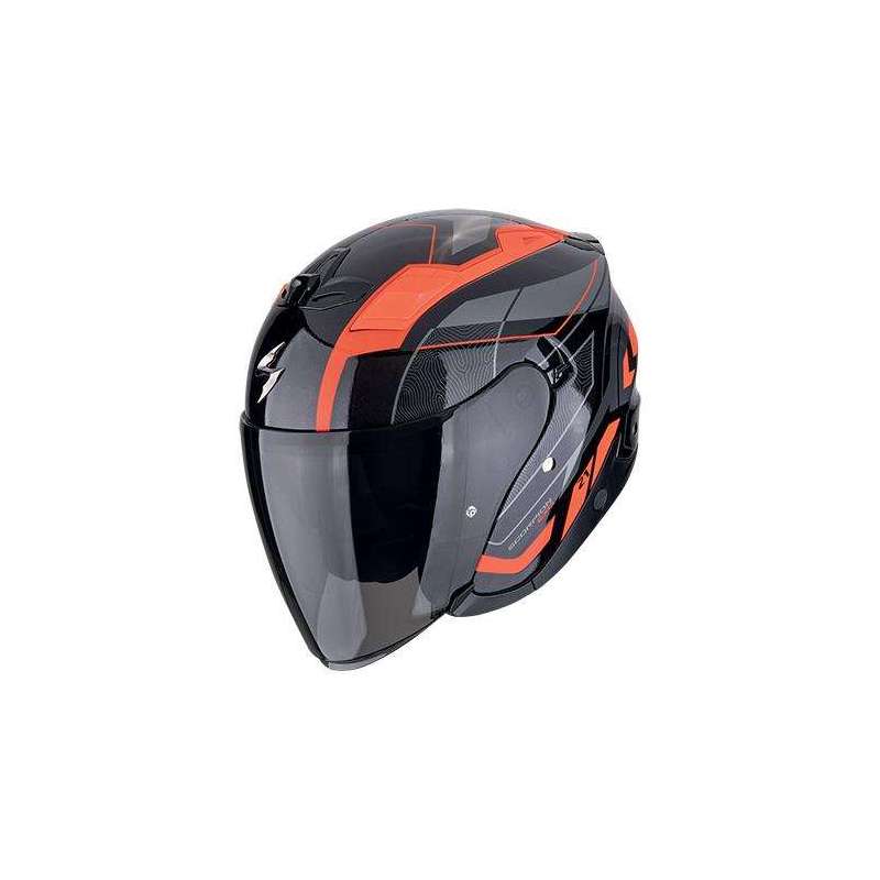 Casque Jet SCORPION EXO-Z1 VUE Noir-Rouge