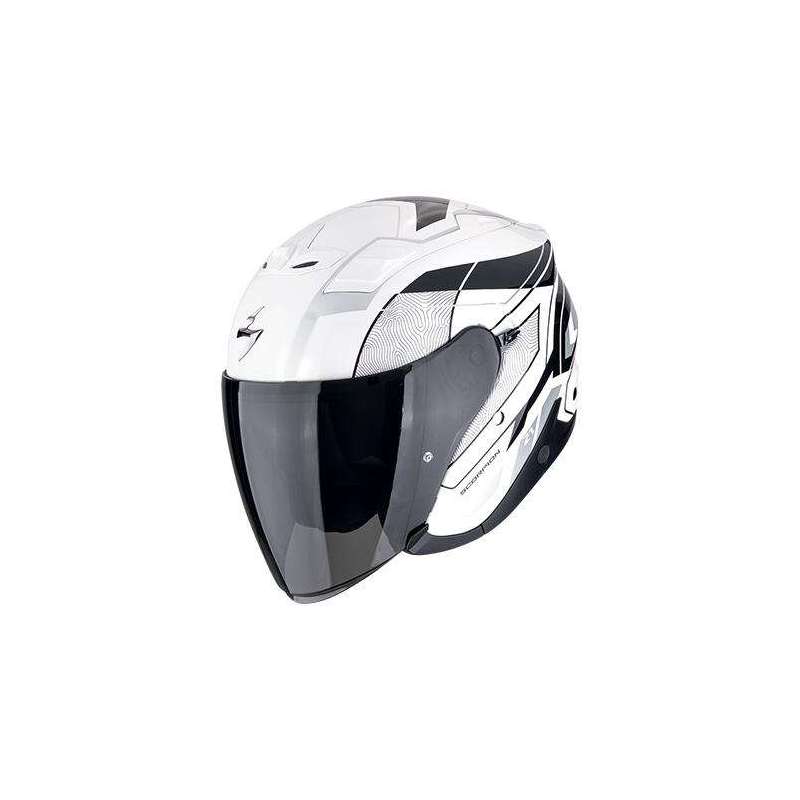 Casque Jet SCORPION EXO-Z1 VUE Blanc-Noir-Argent