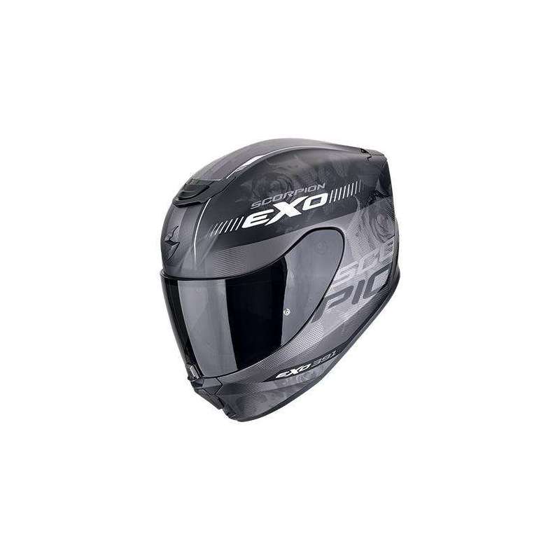 Integralhelm SCORPION EXO-391 AVA Mattschwarz-Silber